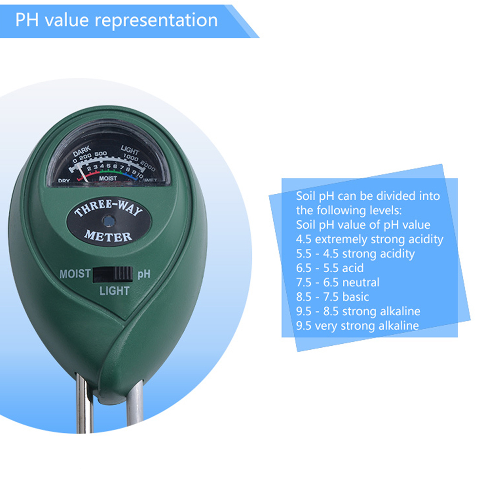  قیمت رطوبت سنج و PH سنج و نور سنج مدل Analog 